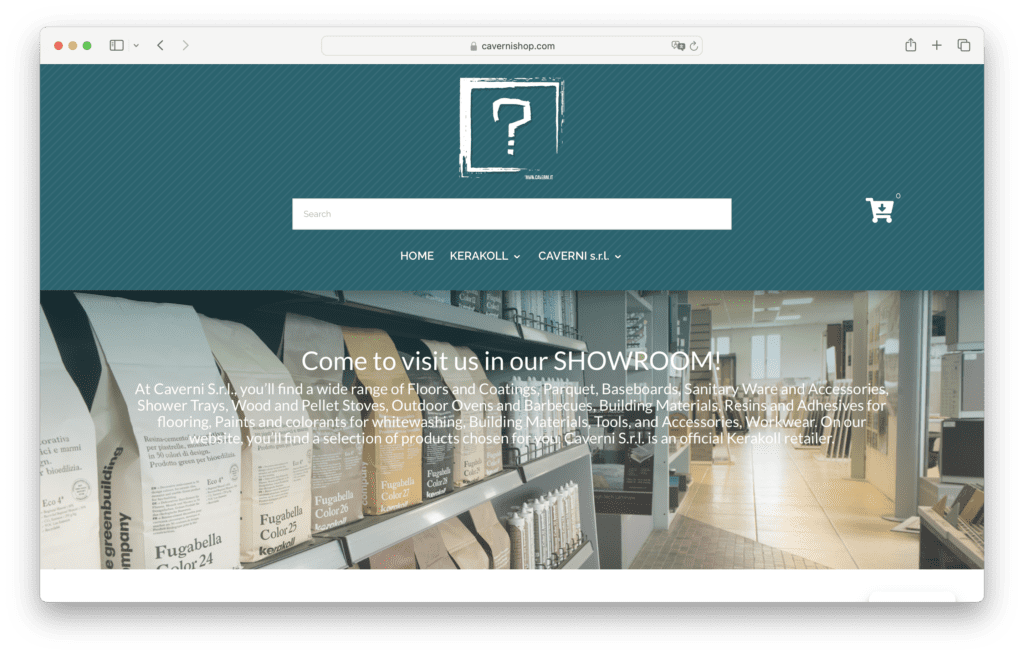 Sito web Caverni.it, cliente Social media