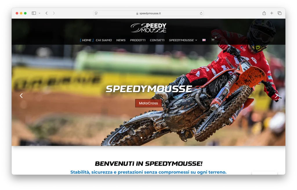 sito web realizzato per Speedymousse